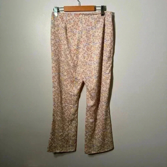 Zara floral flare boho pants L - Picture 6 of 6